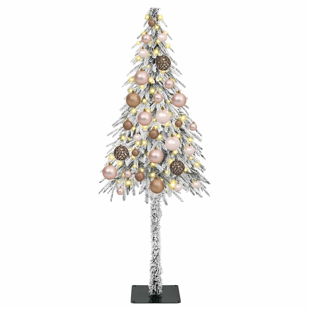 Juletræ med LED -strimmellys Hvid 120 cm PE 3 8721288991614 wbg an en hd 2