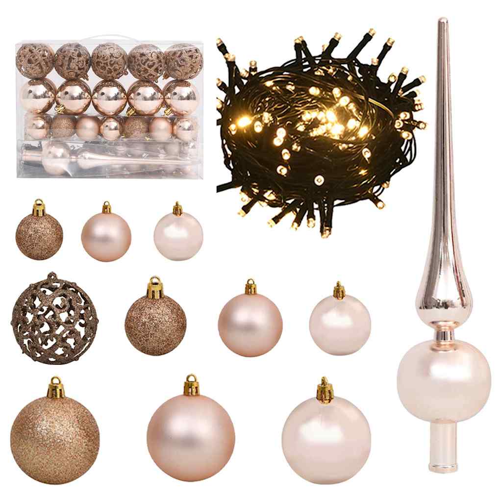 Juletræ med LED -strimmellys Hvid 120 cm PE 6 8721288991614 wbg fr en hd 5