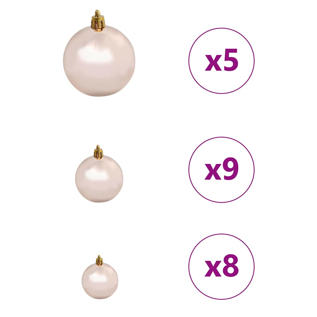 Juletræ med LED -strimmellys Hvid 120 cm PE 8 8721288991614 wbg fr en hd 7