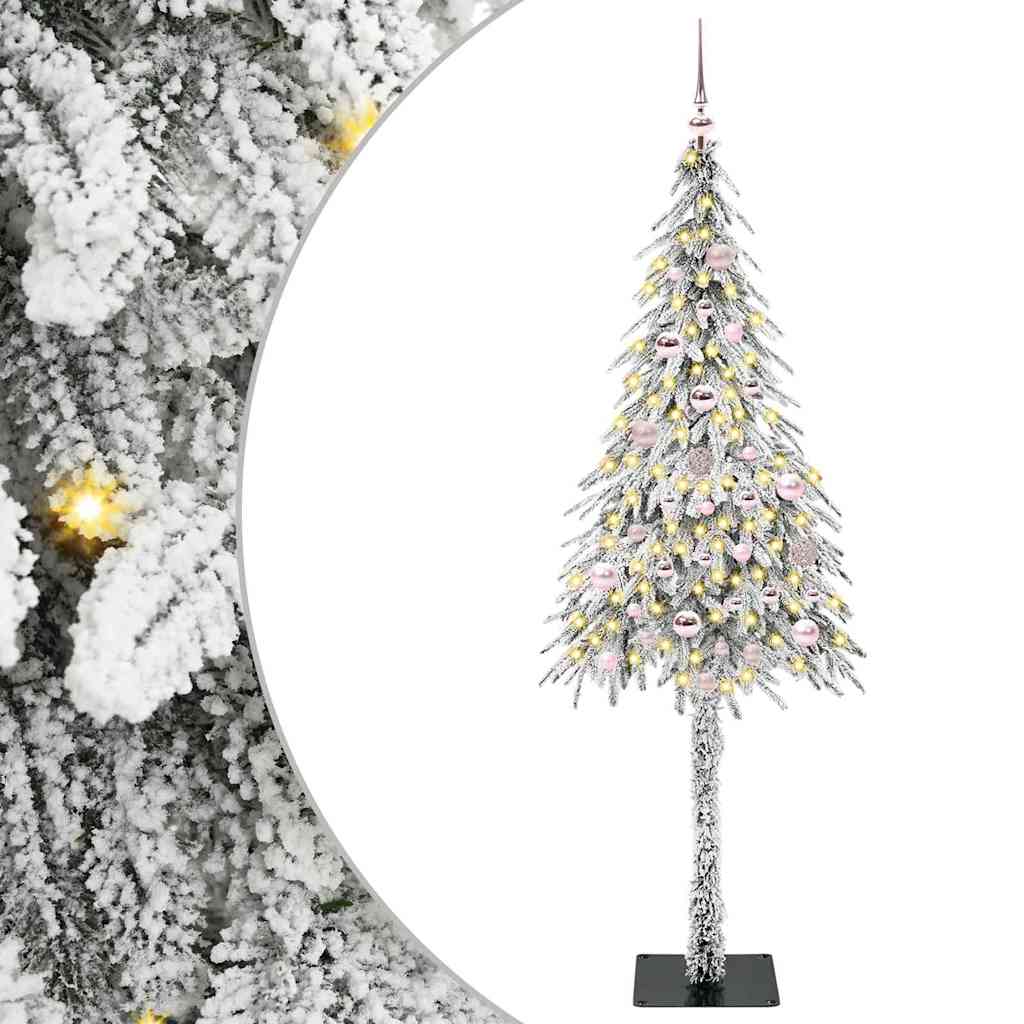 Sapin de Noël avec 150 LED Blanc 150 cm PE et Acier