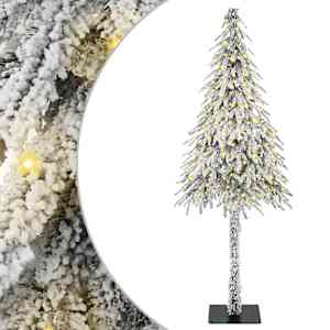 Vánoční stromeček s 300 LED diodami Bílá 180 cm PE a Ocel - obrázek 2