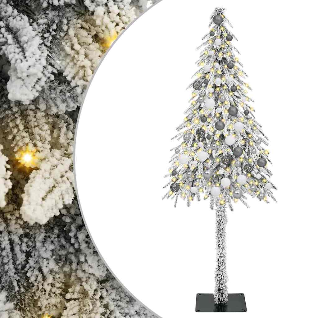 Juletræ med LED -strimmellys Hvid 180 cm PE 2 8721288991881 wbg an m en hd 1