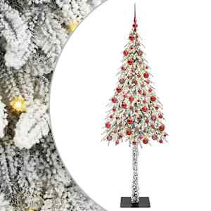 Vánoční stromeček s 300 LED diodami Bílá 180 cm PE a Ocel - obrázek 2