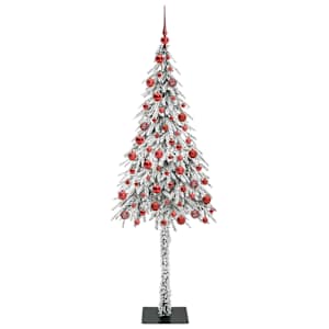 Vánoční stromeček s 300 LED diodami Bílá 180 cm PE a Ocel - obrázek 4