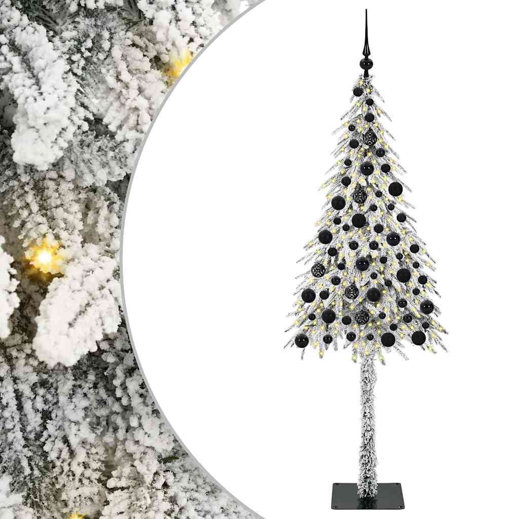 Thumbnail - vidaXL Weihnachtsbaum mit 300 LEDs Weiß 180 cm PE und Stahl