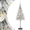 vidaXL J&otilde;ulupuu koos 300 LED-iga koos alusega Valge 180 cm PE ja teras