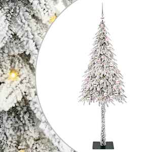 Vánoční stromeček s 300 LED diodami Bílá 180 cm PE a Ocel - obrázek 2