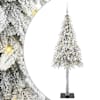 vidaXL J&otilde;ulupuu koos 300 LED-iga koos alusega Valge 180 cm PE ja teras