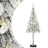 vidaXL J&otilde;ulupuu koos 300 LED-iga koos alusega Valge 180 cm PE ja teras