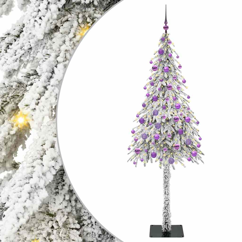 Thumbnail - vidaXL Weihnachtsbaum mit 300 LEDs Weiß 180 cm PE und Stahl