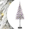 vidaXL J&otilde;ulupuu koos 300 LED-iga koos alusega Valge 180 cm PE ja teras