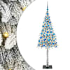 vidaXL J&otilde;ulupuu koos 300 LED-iga koos alusega Valge 180 cm PE ja teras