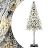 vidaXL J&otilde;ulupuu koos 300 LED-iga koos alusega Valge 210 cm PE ja teras