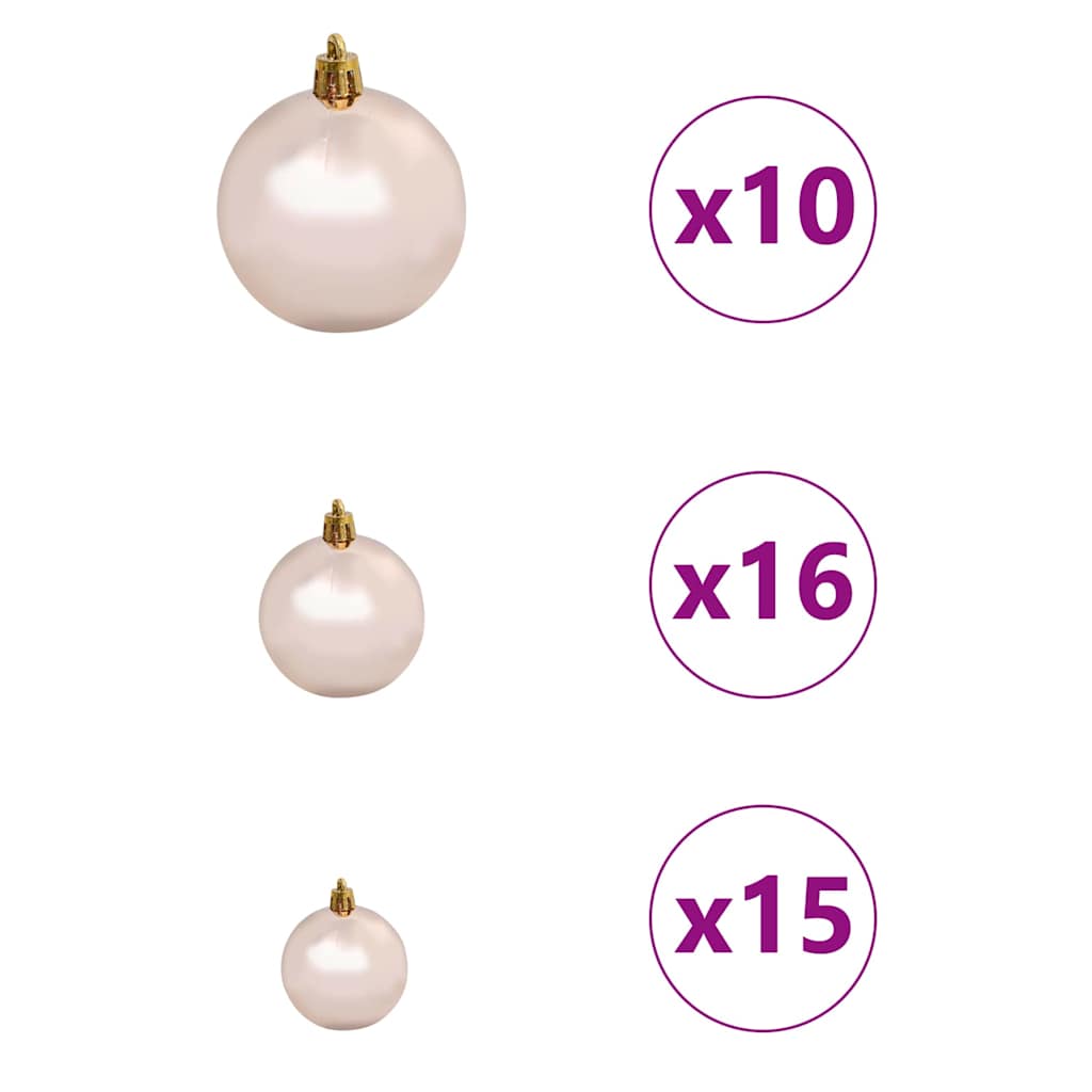 Juletræ med 300 LED'er med stativ Hvid 210 cm PE og Stål 7 8721288992000 wbg fr en hd 6