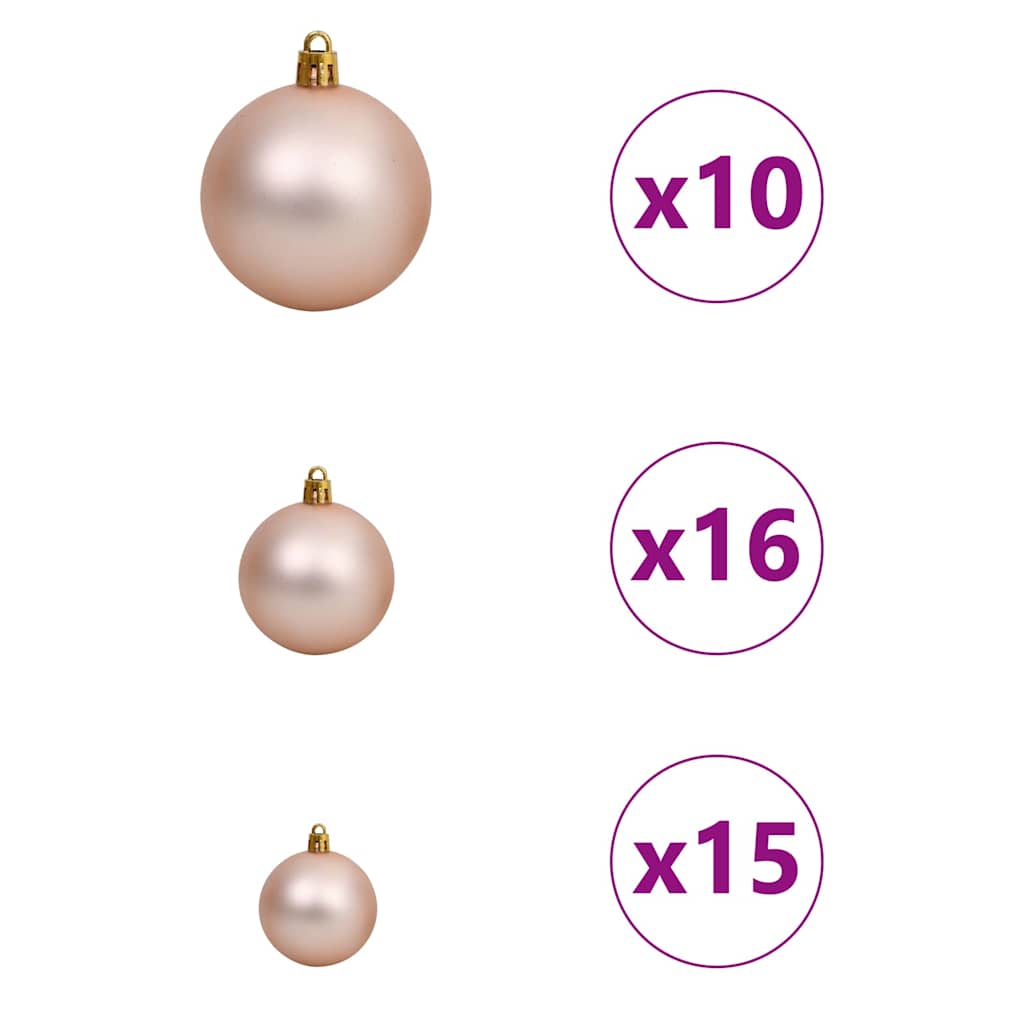 Juletræ med 300 LED'er med stativ Hvid 210 cm PE og Stål 8 8721288992000 wbg fr en hd 7