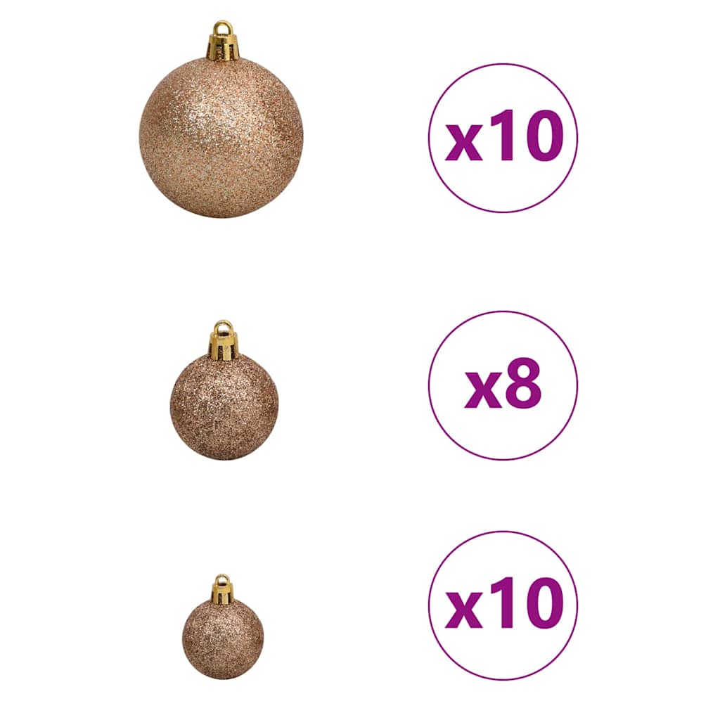 Juletræ med 300 LED'er med stativ Hvid 210 cm PE og Stål 9 8721288992000 wbg fr en hd 8