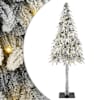 vidaXL J&otilde;ulupuu koos 300 LED-iga koos alusega Valge 210 cm PE ja teras