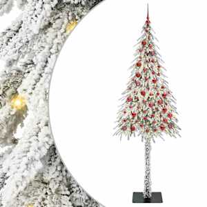 Vánoční stromeček s 300 LED diodami Bílá 210 cm PE a Ocel - obrázek 2