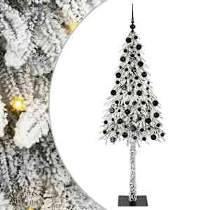 Vánoční stromeček s 300 LED diodami Bílá 210 cm PE a Ocel - obrázek 2