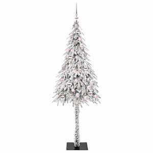 Vánoční stromeček s 300 LED diodami Bílá 210 cm PE a Ocel - obrázek 4