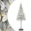 vidaXL J&otilde;ulupuu koos 300 LED-iga koos alusega Valge 210 cm PE ja teras
