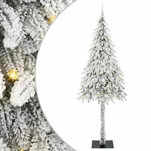 Vánoční stromeček s 300 LED diodami Bílá 210 cm PE a Ocel - obrázek 2