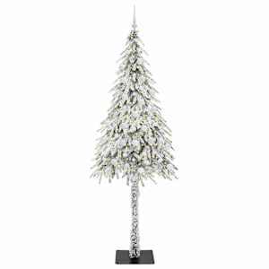 Vánoční stromeček s 300 LED diodami Bílá 210 cm PE a Ocel - obrázek 3