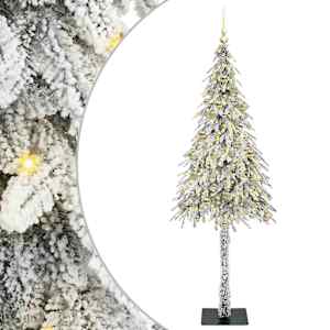 Vánoční stromeček s 300 LED diodami Bílá 210 cm PE a Ocel - obrázek 2