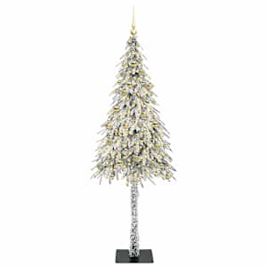 Vánoční stromeček s 300 LED diodami Bílá 210 cm PE a Ocel - obrázek 3