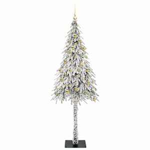 Vánoční stromeček s 300 LED diodami Bílá 210 cm PE a Ocel - obrázek 4