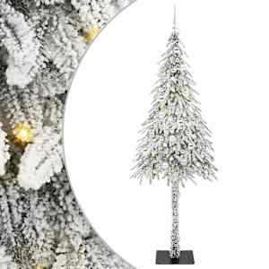 Vánoční stromeček s 300 LED diodami Bílá 210 cm PE a Ocel - obrázek 2