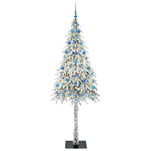 Vánoční stromeček s 300 LED diodami Bílá 210 cm PE a Ocel - obrázek 3