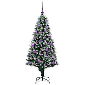 Umělý vánoční stromeček Zelená 150 cm PVC, ocel a plast - obrázek 3