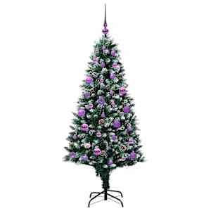 Umělý vánoční stromeček Zelená 150 cm PVC, ocel a plast - obrázek 4