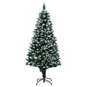 Umělý vánoční stromeček Zelená 150 cm PVC, ocel a plast - obrázek 5