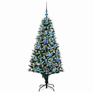 Umělý vánoční stromeček Zelená 150 cm PVC, ocel a plast - obrázek 3