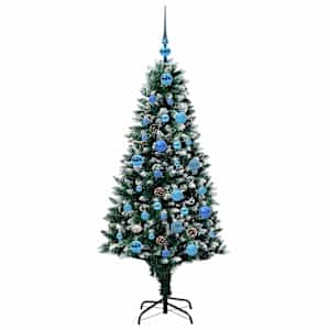 Umělý vánoční stromeček Zelená 150 cm PVC, ocel a plast - obrázek 4