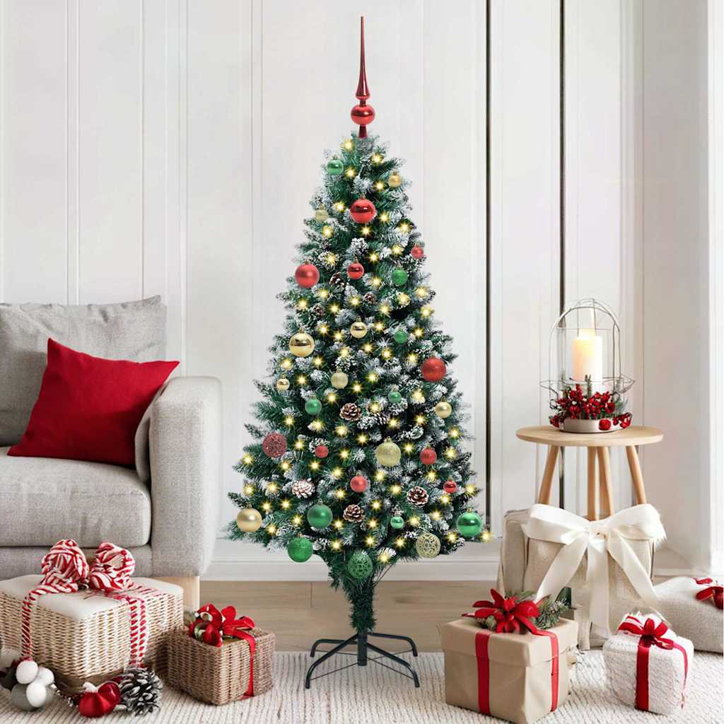 Sapin de Noël artificiel Vert 150 cm PVC, Acier et Plastique