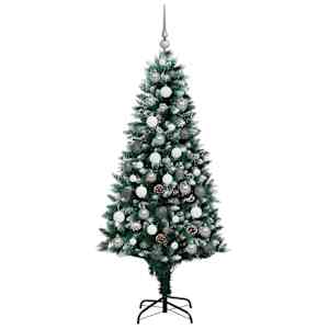 Umělý vánoční stromeček Zelená 180 cm PVC, ocel a plast - obrázek 4