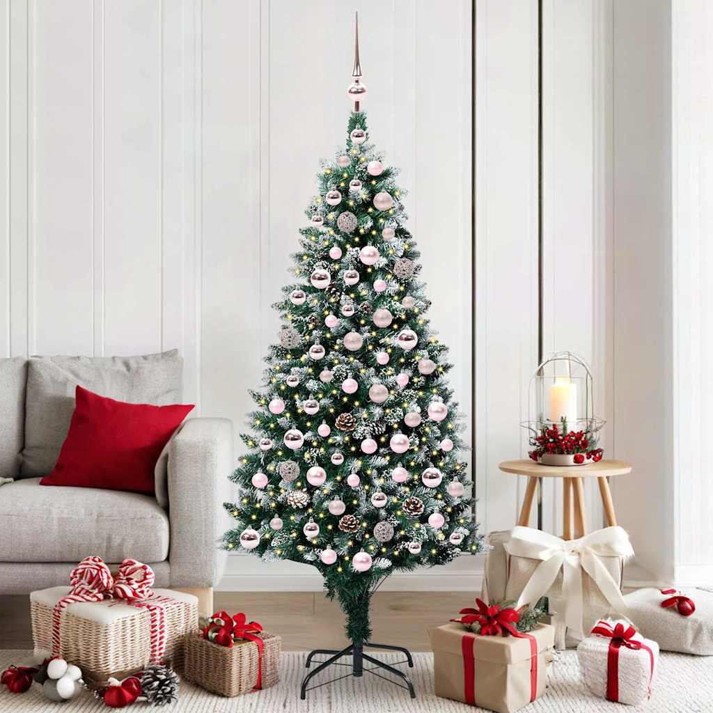 Sapin de Noël artificiel Vert 180 cm PVC, Acier et Plastique