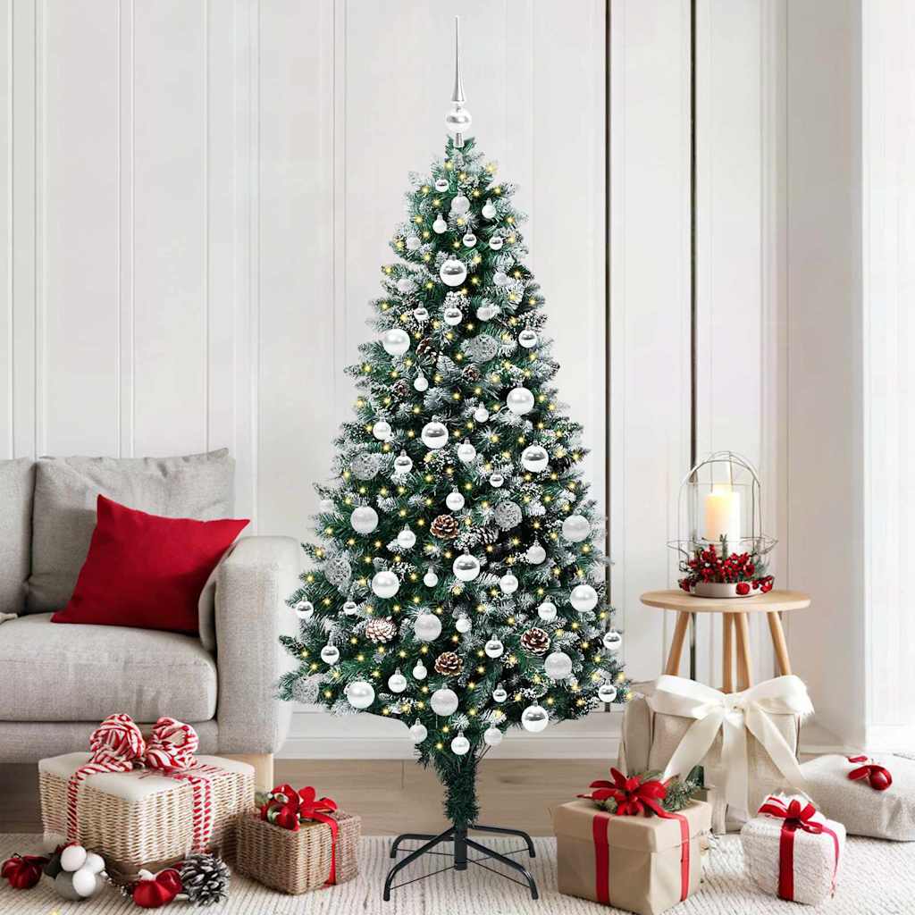 Sapin de Noël artificiel Vert 180 cm PVC, Acier et Plastique