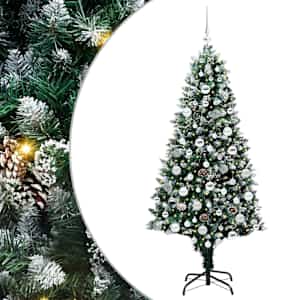 vidaXL Tehisj&otilde;ulupuu Roheline 180 cm PVC ja Teras ja Plast