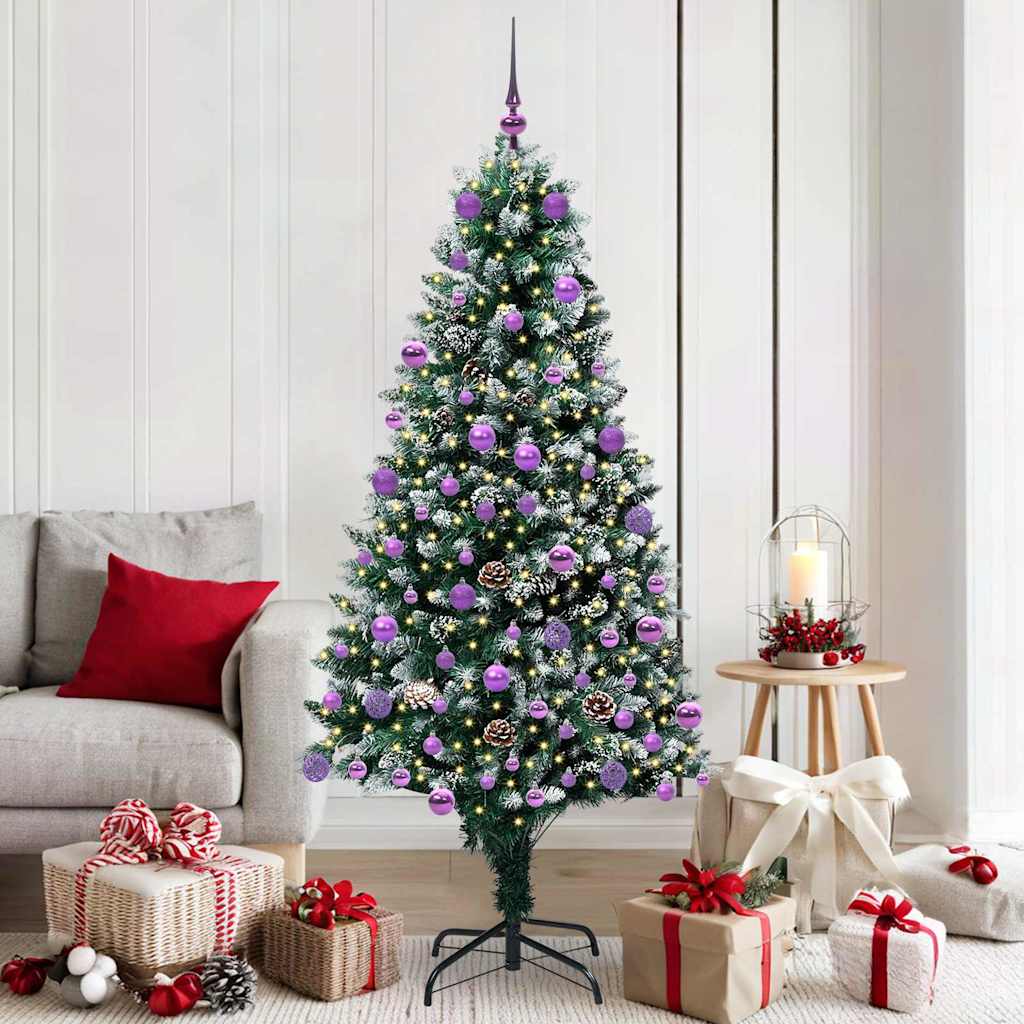 Sapin de Noël artificiel Vert 180 cm PVC, Acier et Plastique