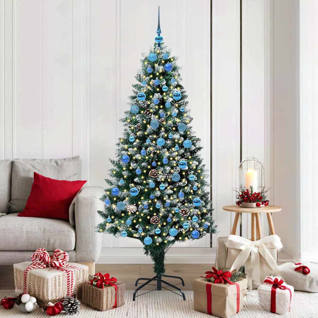 Sapin de Noël artificiel Vert 180 cm PVC, Acier et Plastique