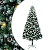 vidaXL Tehisj&otilde;ulupuu Roheline 210 cm PVC, teras ja plastik