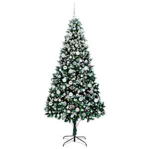 Umělý vánoční stromeček Zelená 210 cm PVC, ocel a plast - obrázek 3