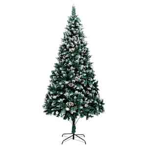 Umělý vánoční stromeček Zelená 210 cm PVC, ocel a plast - obrázek 5