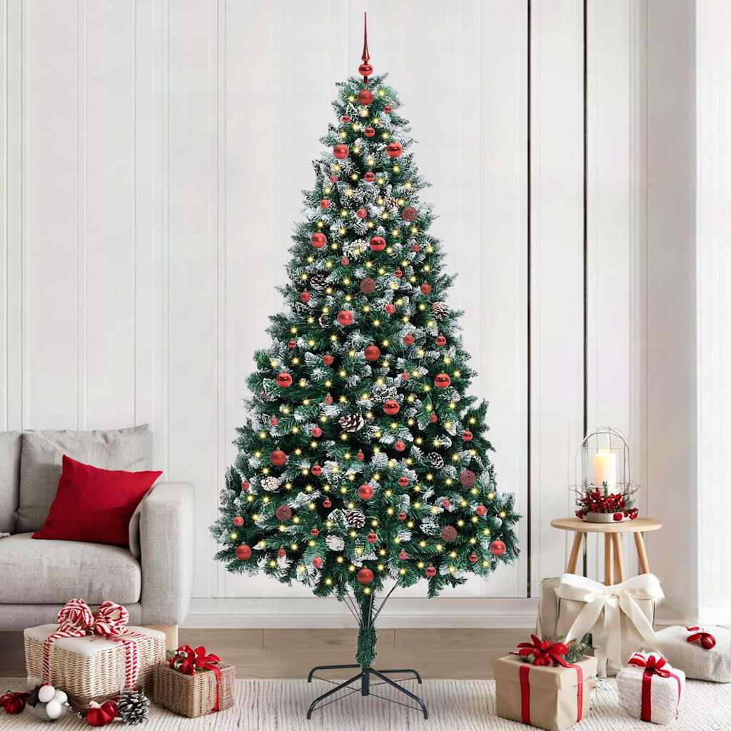 Sapin de Noël artificiel Vert 240 cm PVC, Acier et Plastique
