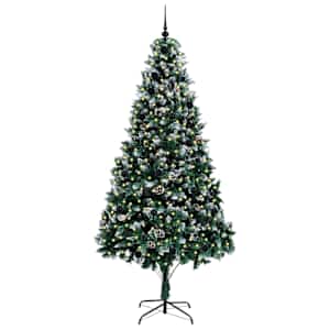 Umělý vánoční stromeček Zelená 240 cm PVC, ocel a plast - obrázek 3