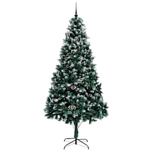 Umělý vánoční stromeček Zelená 240 cm PVC, ocel a plast - obrázek 4